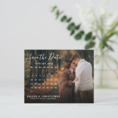 Faire-part Élégant écrit à la main Enregistrer la date annonc (Debout devant)