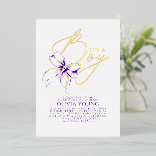 Faire-part élégant et moderne pour une Baby Shower