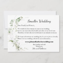 Élégant Feuille vert classique Mariage plus petit