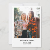 Faire-part Élégant Fleur sauvage Meadow Garden Graduation (Dos)