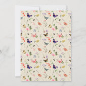 Faire-part Élégant Fleur sauvage photo (Dos)