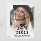 Faire-part Elegant Graduate Simple Photo Collage Graduation (Devant)