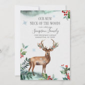 Faire-part Élégant hiver Nouveau cou de la forêt qui bouge (Devant)