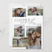 Faire-part Elégant Joyeux Jamais Après Mariage Photo Moderne (Devant)