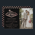Faire-part Elégant Las Vegas Destination Mariage<br><div class="desc">Faites savoir à tout le monde que vous l'avez fait, vous vous êtes marié avec style avec ces cartes de faire-part mariages modernes et très tendance. Le design est facile à personnaliser avec votre libellé d'événement spécial et votre famille et vos amis seront enchantés quand ils reçoivent ces fabuleuses cartes...</div>