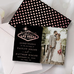 Faire-part Elégant Las Vegas Destination Mariage<br><div class="desc">Faites savoir à tout le monde que vous l'avez fait, vous vous êtes marié avec style avec ces cartes de faire-part mariages modernes et très tendance. Le design est facile à personnaliser avec votre libellé d'événement spécial et votre famille et vos amis seront enchantés quand ils reçoivent ces fabuleuses cartes...</div>
