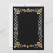Faire-part Élégant Mariage gothique (Dos)
