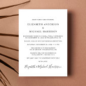 Faire-part Élégant Mariage Heureux Pour Toujours Photo Récept