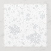 Faire-part Élégant Mariage Photo d'hiver / Monogramme (Dos)