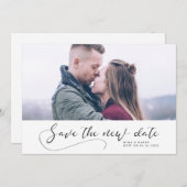 Faire-part Elégant Mariage romantique Enregistrer la nouvelle (Devant / Derrière)