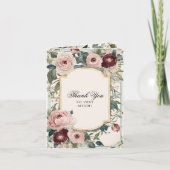 Faire-part Élégant Mariage victorien rose et or (Devant)