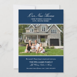 Faire-part Élégant Marine Notre Nouvelle Maison Photo