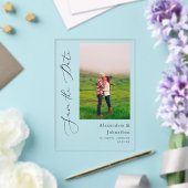 Faire-part élégant moderne avec photo (Insitu (Mariage))