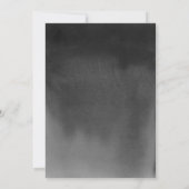 Faire-part Elégant noir aquarelle photo Graduation (Dos)