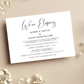 Faire-part Élégant Nous allons passer mariage réception invit