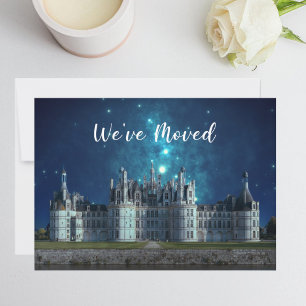 Faire-part Élégant Nous avons déménagé le nouveau château de 