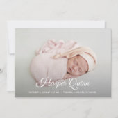 Faire-part Élégant photo de nouveau-né collage de naissance (Devant)