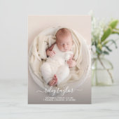 Faire-part Élégant photo de nouveau-né collage de naissance (Debout devant)