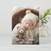 Faire-part Élégant photo de nouveau-né collage de naissance (Debout devant)