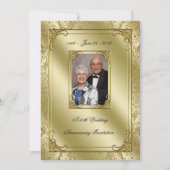 Faire-part élégant pour les 50 ans de mariage (Devant)