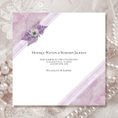 Faire-part Élégant Rose Dusty, juste marié Mariage