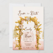 Faire-part Elegant Rustic Garden Arch Wedding Save the Date (Devant)