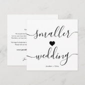 Faire-part Élégant scénario de simple réduction Mariage plus  (Devant / Derrière)