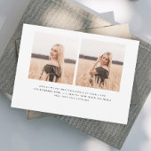 Faire-part Élégant Script Graduate Photo Graduate