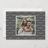 Faire-part Élégant Script Nous Avons Elopé Custom Photo Maria (Devant)