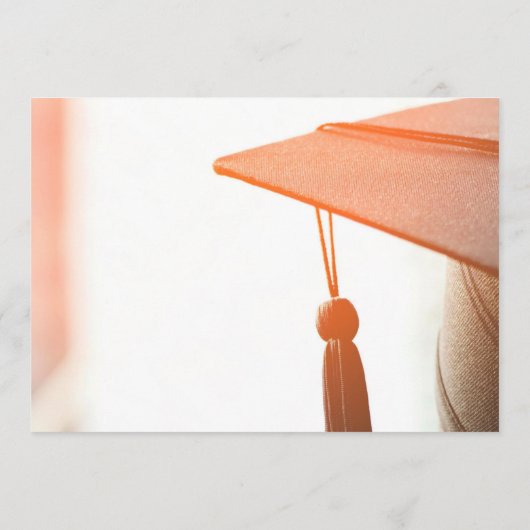 Faire-part Élégant simple diplôme d'études secondaires (Dos)