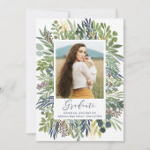 Faire-part Elégant Wild Meadow Photo Graduation (Devant)