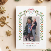 Faire-part Elégante aquarelle agrumes garland Monogramme Vaca