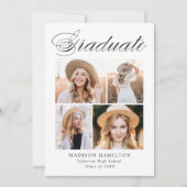 Faire-part Élégante calligraphie 4 Diplôme photo (Devant)