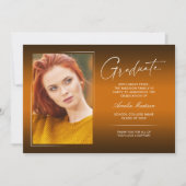 Faire-part Élégante calligraphie Encre Script Moderne Grad Ph (Devant)