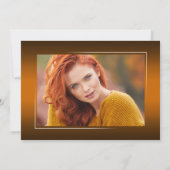 Faire-part Élégante calligraphie Encre Script Moderne Grad Ph (Dos)