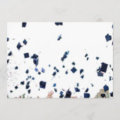 Faire-part Élégante calligraphie Photo Lycée Graduation (Dos)