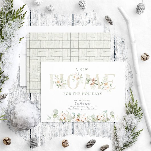 Faire-part Elégante Nouvelle Maison pour les vacances