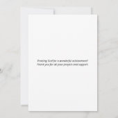 Faire-part Elégante OUI ELLE PEUT Féliciter STEM Graduate (Dos)