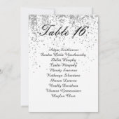 Faire-part Elégante parties scintillant en or Faux Numéro de  (Dos)