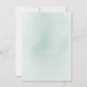 Faire-part Élégante Verdure Argent Économisez La Date (Dos)