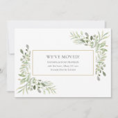 Faire-part Élégante verdure déménagement (Devant)