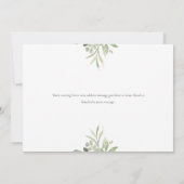 Faire-part Élégante verdure déménagement (Dos)