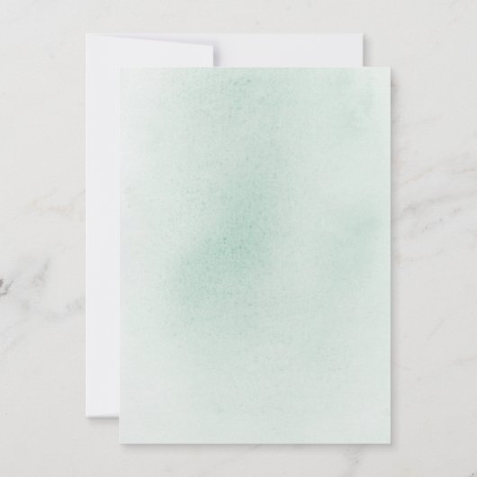 Faire-part Élégante Verdure Or Enregistrer La Date Annonce (Dos)