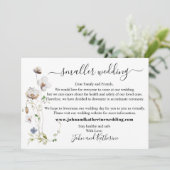 Faire-part Élégantes feuilles florales plus petites Mariage v (Debout devant)