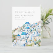 Faire-part Elément photo paysage méditerranéen (Debout devant)