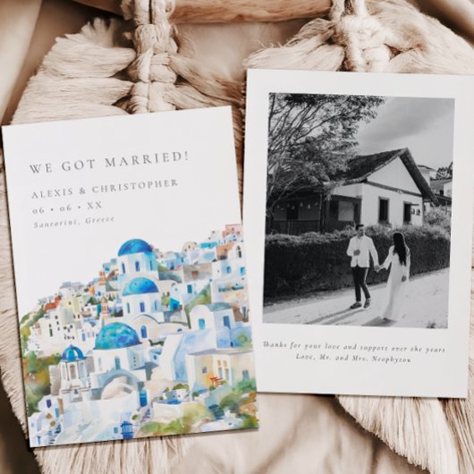 Faire-part Elément photo paysage méditerranéen