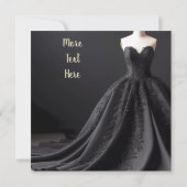 Faire-part Élever votre thème nuptial avec Black Bold Eleganc (Dos)