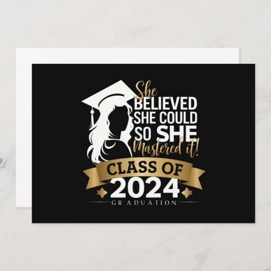 Faire-part Elle Croyait Qu'Elle Pouvait Le Faire Pour La Maît (Devant / Derrière)