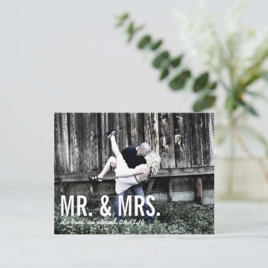 Faire-part Elopement (Debout devant)