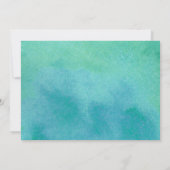 Faire-part Elopement de calligraphie aquarelle (Dos)